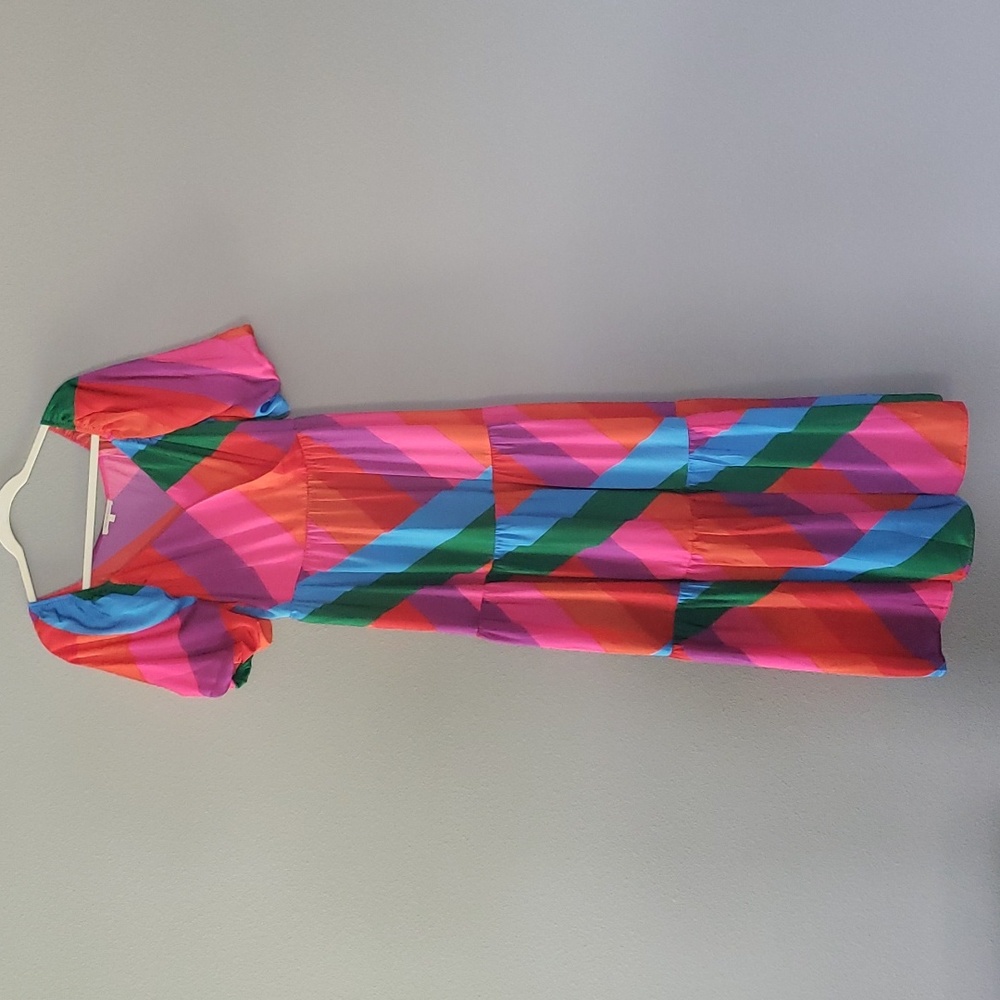 Color Block Maxi Dress